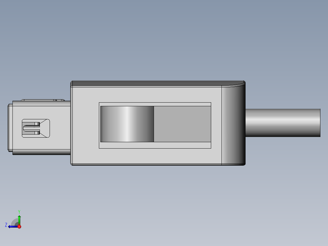 Wii Nunchuk插头右视图