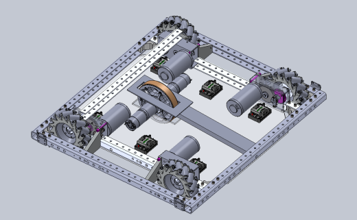 麦克纳姆轮底盘小车3d图纸 全方位设计 麦克纳姆轮agv小车3d模型缩略图