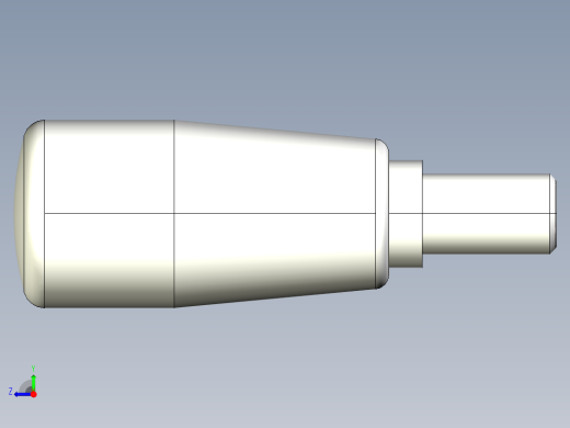 把手(迴轉)2453-3D多系列多零件图纸模型右视缩略图