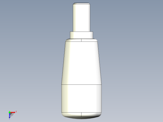 把手(迴轉)2453-3D多系列多零件图纸模型俯视缩略图