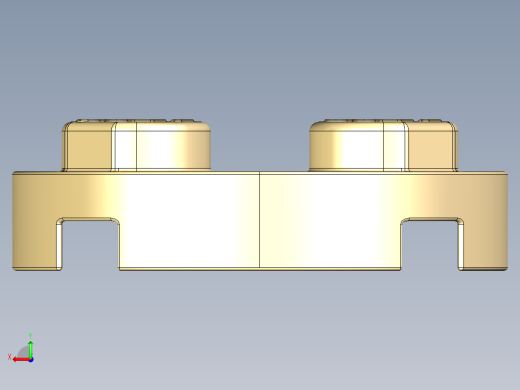 乐高零件 4032 板 2 x 2 圆形-4032 Light Brick Yellow Plate 2 x 2 Round.STEP后视缩略图
