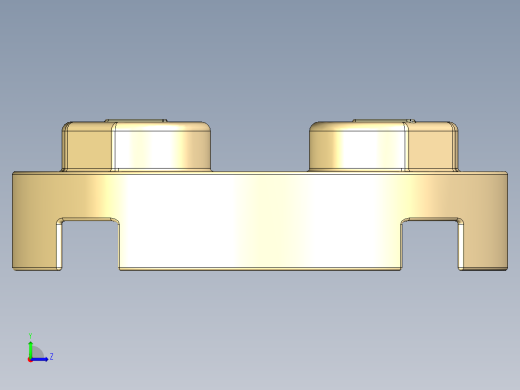 乐高零件 4032 板 2 x 2 圆形-4032 Light Brick Yellow Plate 2 x 2 Round.STEP左视缩略图