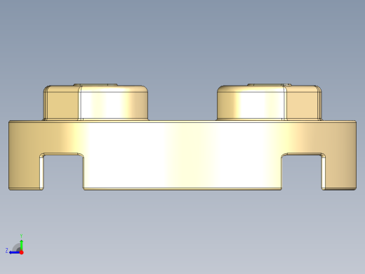 乐高零件 4032 板 2 x 2 圆形-4032 Light Brick Yellow Plate 2 x 2 Round.STEP右视缩略图