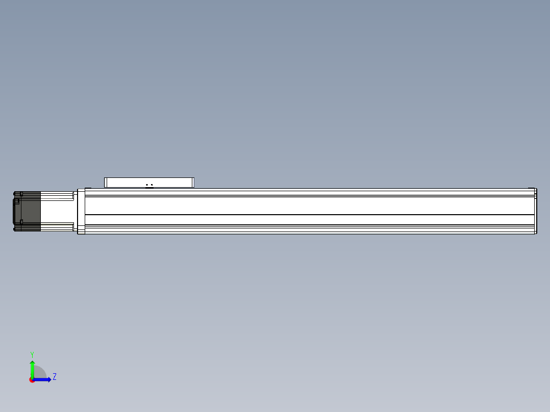 丝杠滑台-全封闭-EC17-Lx-C-S650-BC-P75-D3左视图