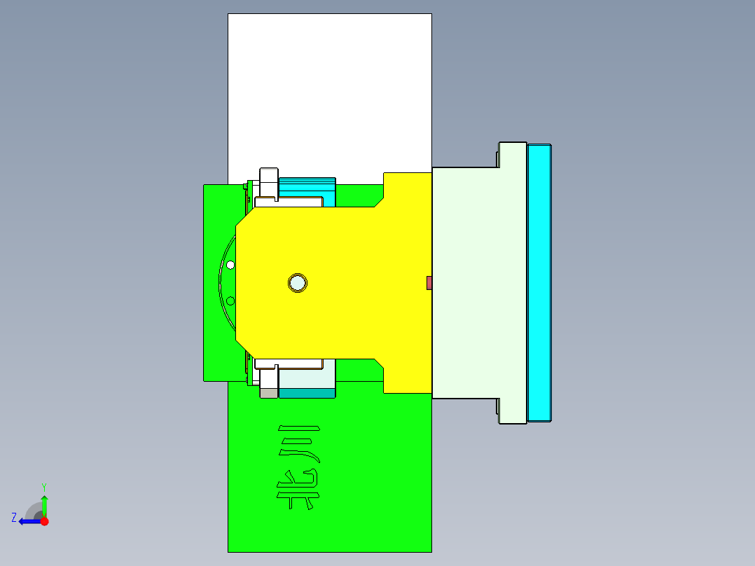 az00-a-笔记本CNC工装夹具三维模型cnc3-0901右视图