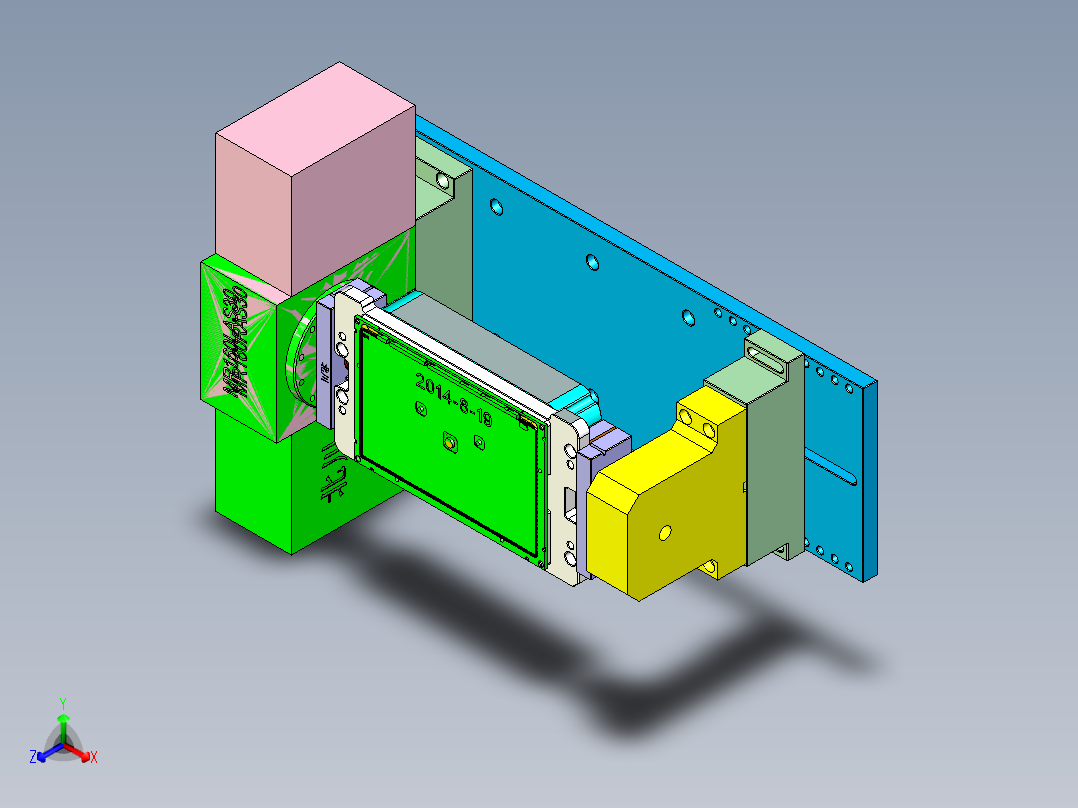 az00-a-笔记本CNC工装夹具三维模型cnc3-0901正等轴测图