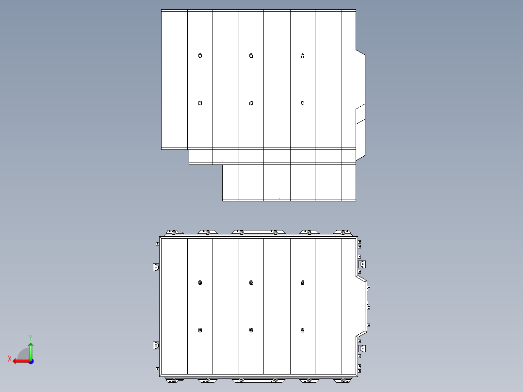 红旗电动汽车三款电池盒及底板后视图