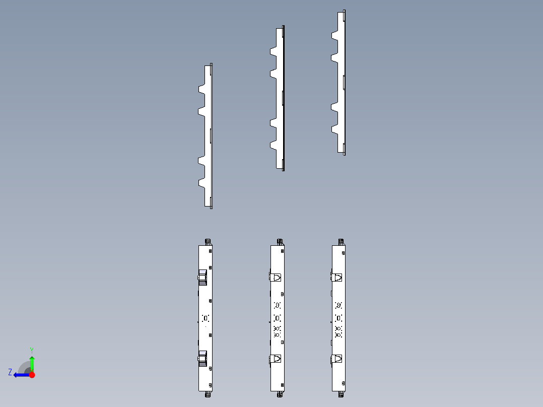 红旗电动汽车三款电池盒及底板右视图