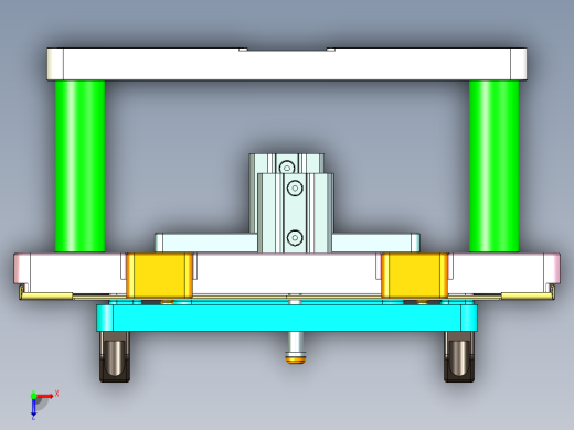 UX303-C-笔记本CNC工装夹具三维模型CNC2-0924俯视缩略图