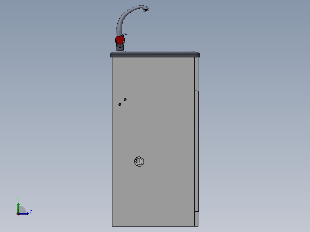 水槽、不锈钢水槽(5)左视图