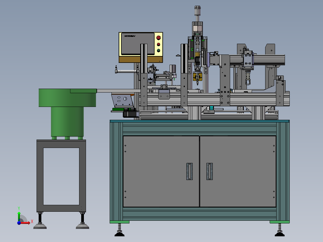 2023.02月-传感器封焊设备（sw20可编辑+工程图）前视图