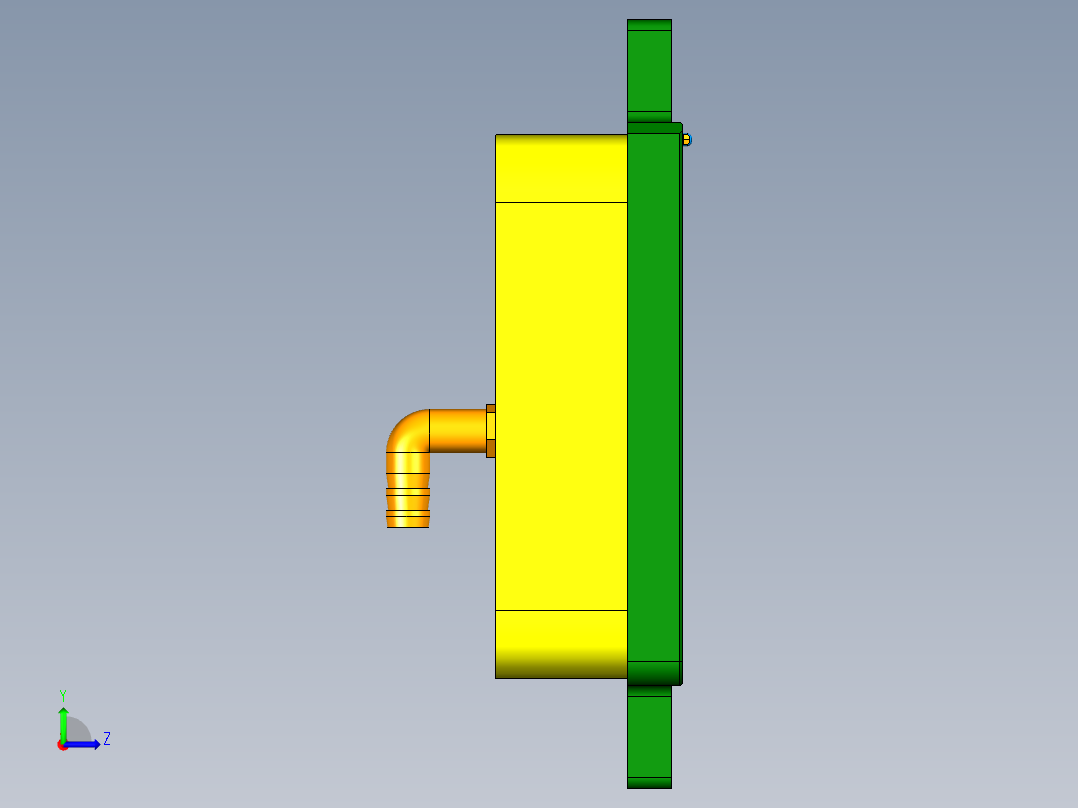 MD1-A-CNC3笔记本CNC工装夹具三维模型四轴版-210708左视图