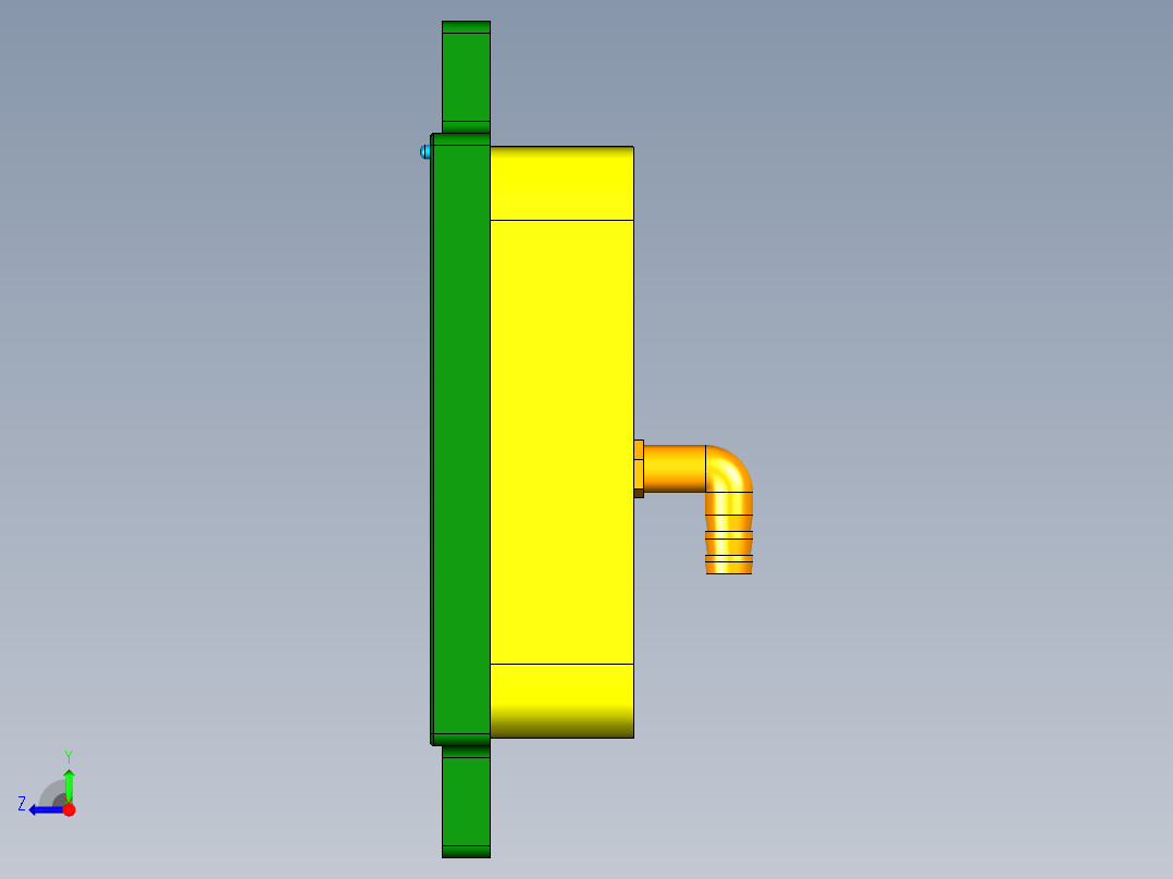 MD1-A-CNC3笔记本CNC工装夹具三维模型四轴版-210708右视图