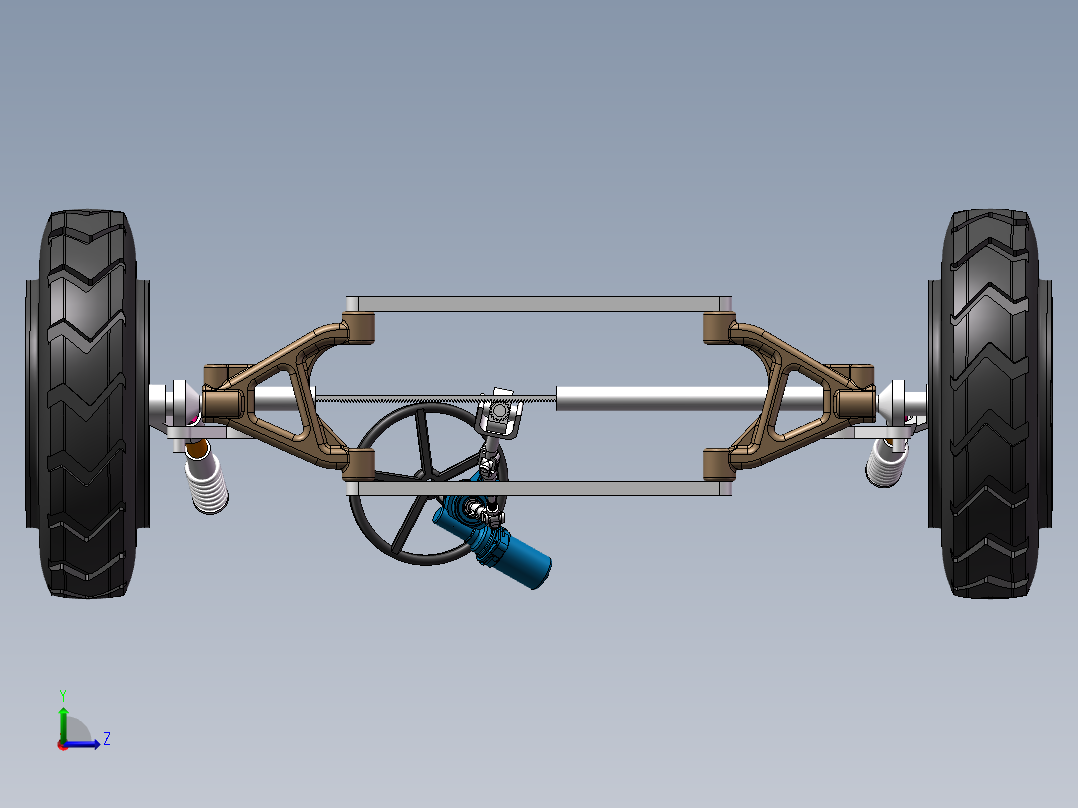 汽车转向装置左视图