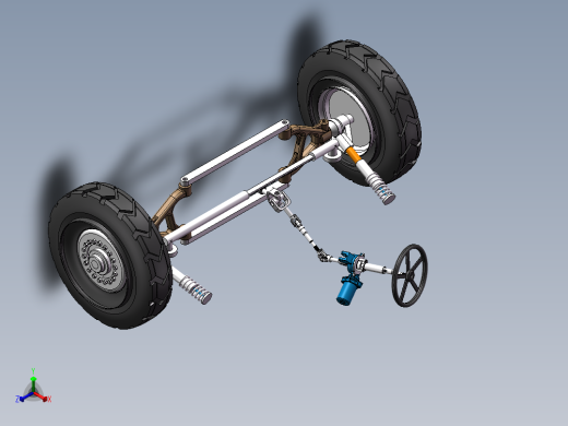 汽车转向装置正等轴测缩略图