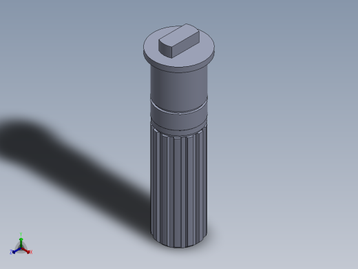 液压泵面和杆正等轴测缩略图