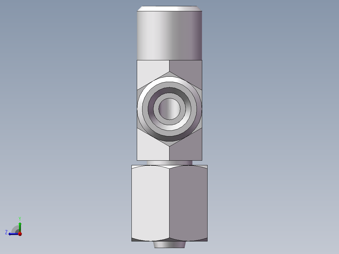 CC+CD 三通组合接头、CC-12右视图