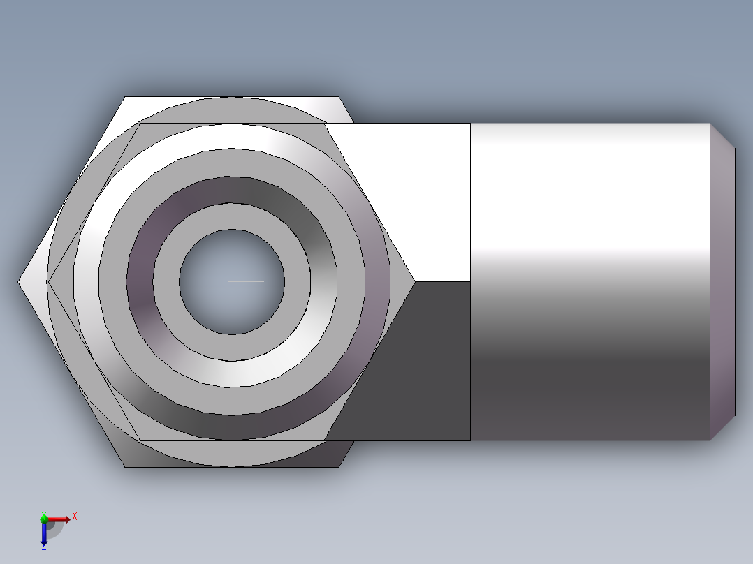 CC+CD 三通组合接头、CC-12俯视图