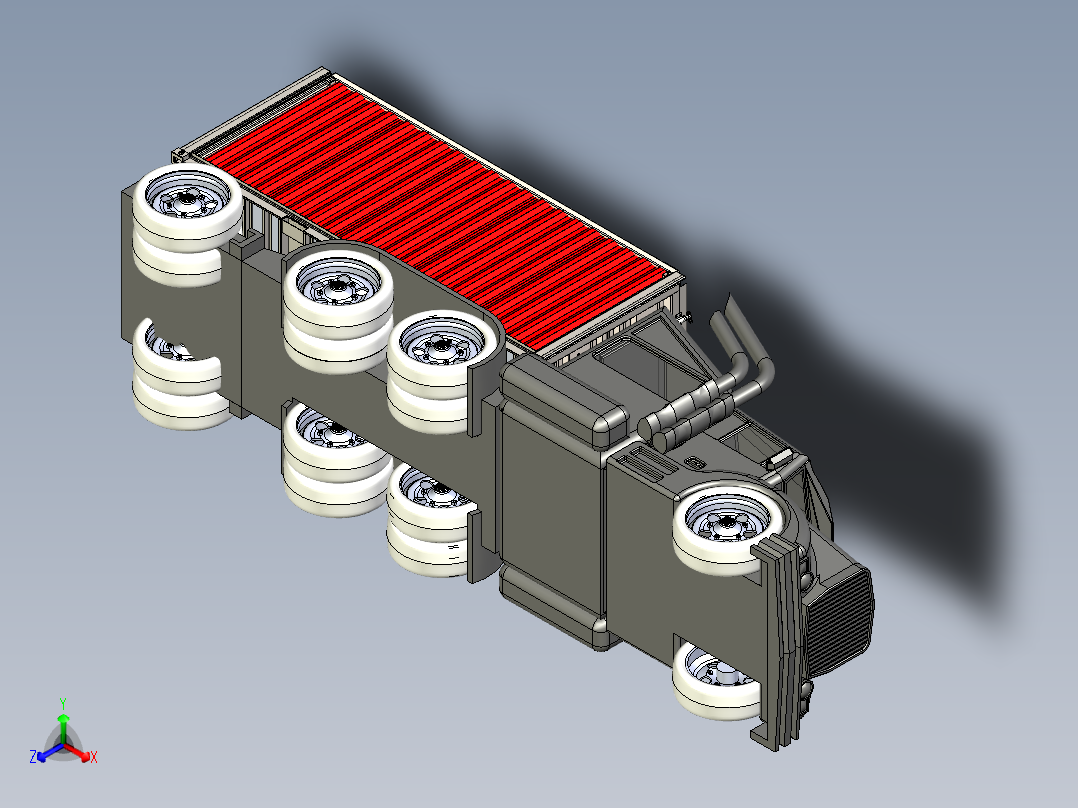 移动活动旅游房车设计前视图