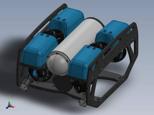 遥控操作水下机器人、水下机器人(44)