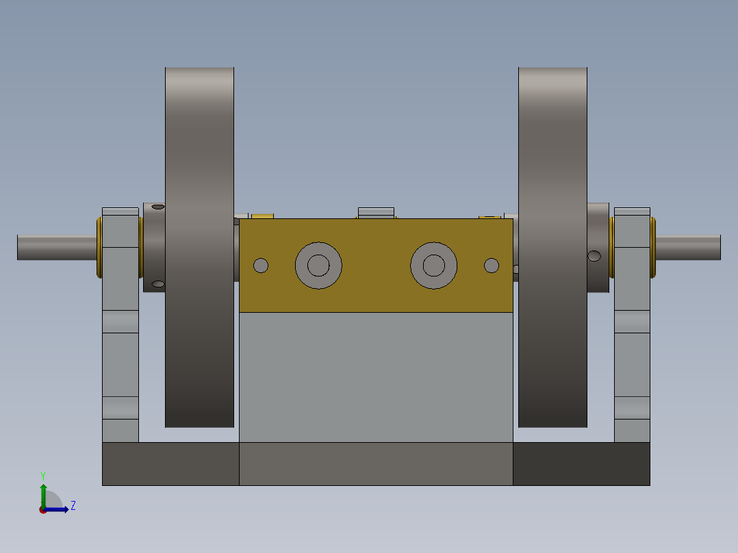 蒸汽机2-cylinder-horizontal-mill-steam-engi-模型格式为 sw左视图