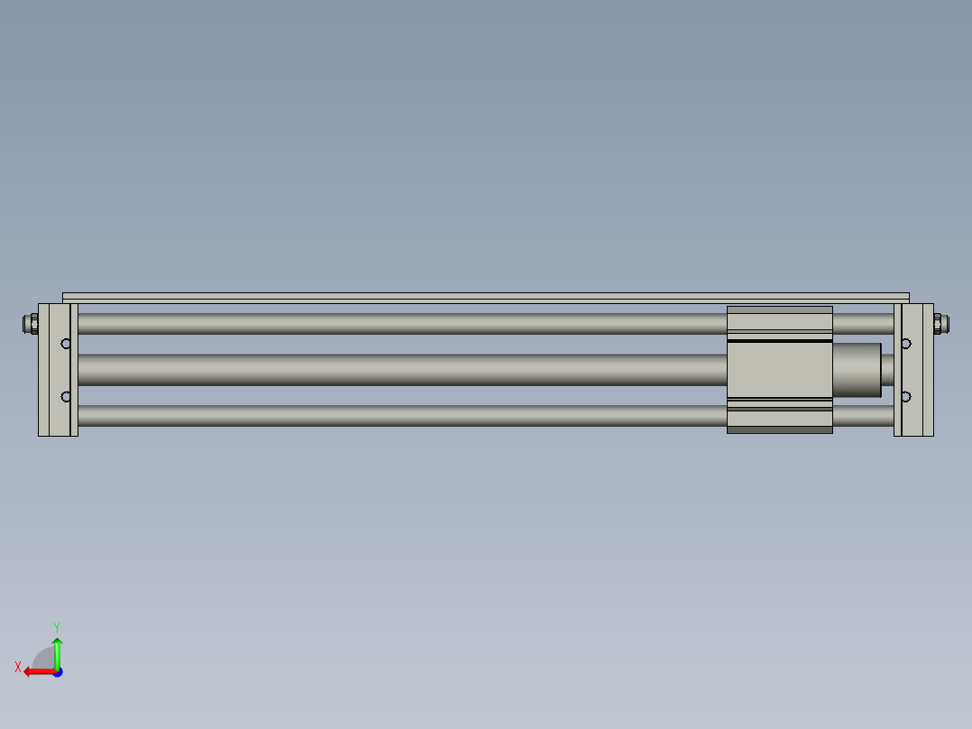 无杆气缸RMT16X400S后视图