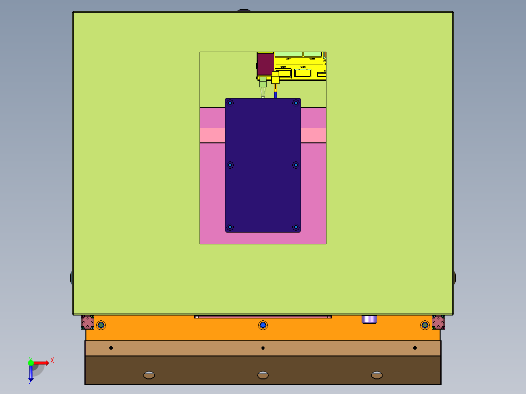 保护壳压制超纤生产线俯视图