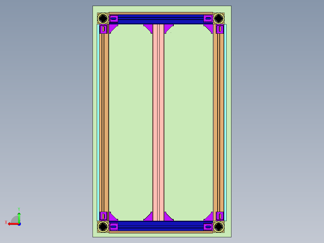钢薄板的电阻点焊机后视图