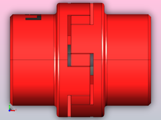 L型凸爪式弹性联轴器[FL90]前视缩略图
