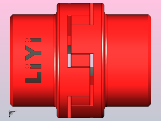 L型凸爪式弹性联轴器[FL90]俯视缩略图