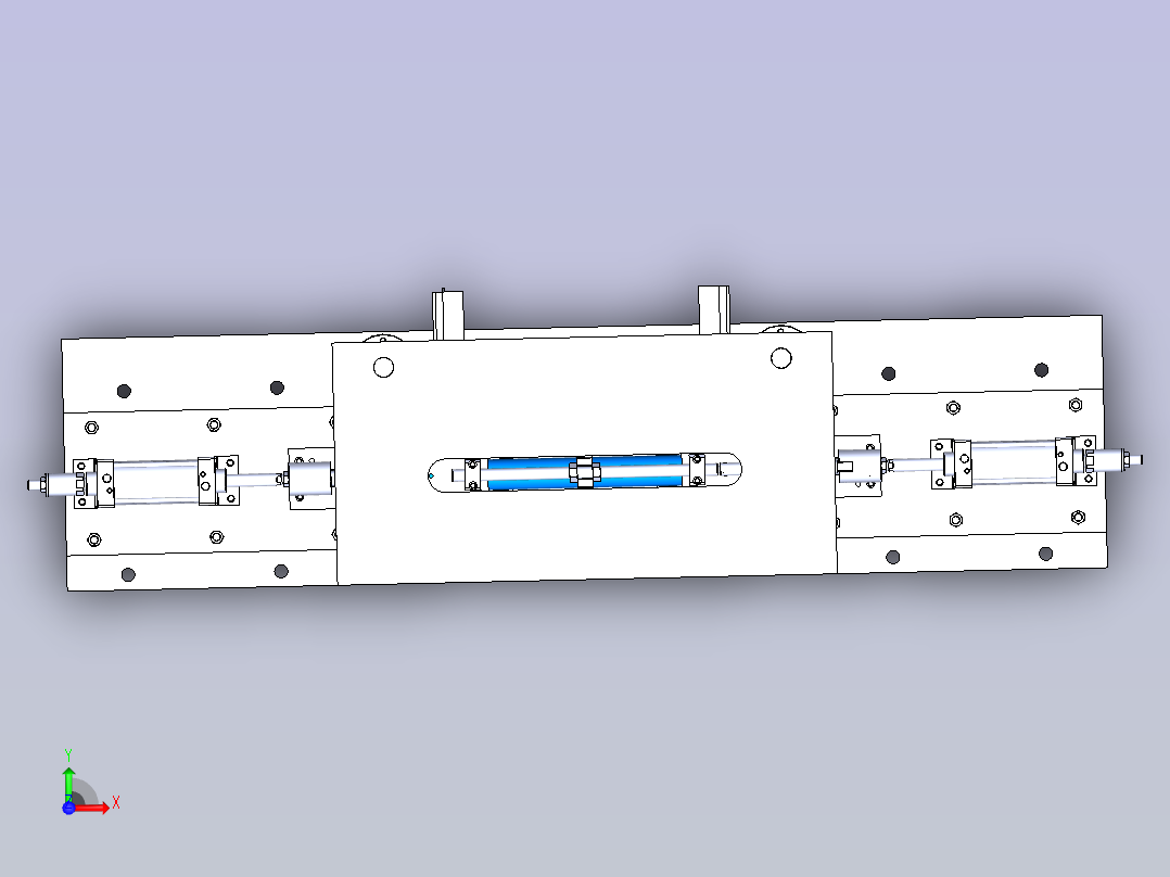推力杆全自动热压装夹具前视图