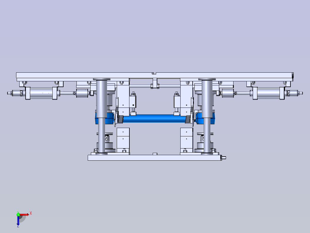 推力杆全自动热压装夹具俯视图