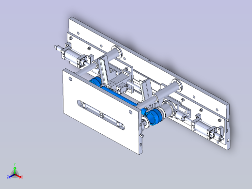 推力杆全自动热压装夹具正等轴测缩略图