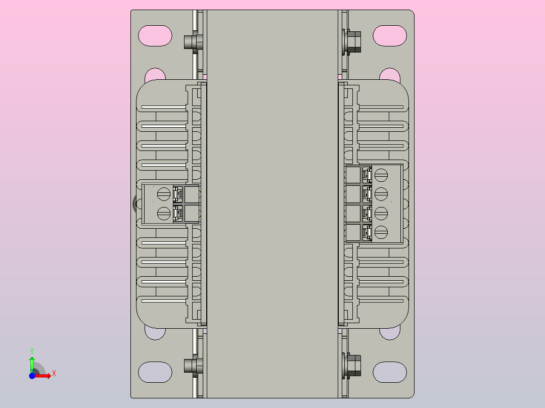 JBK5-630机床控制变压器三维模型202407前视图