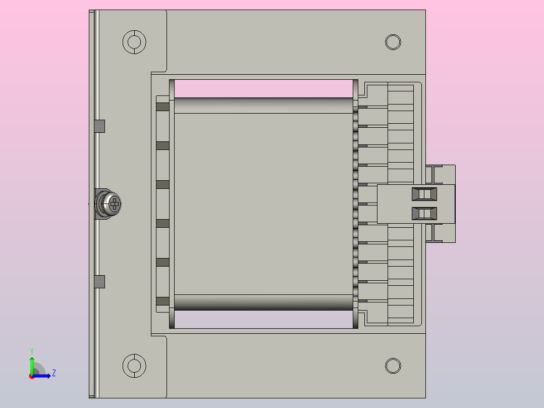JBK5-630机床控制变压器三维模型202407左视图