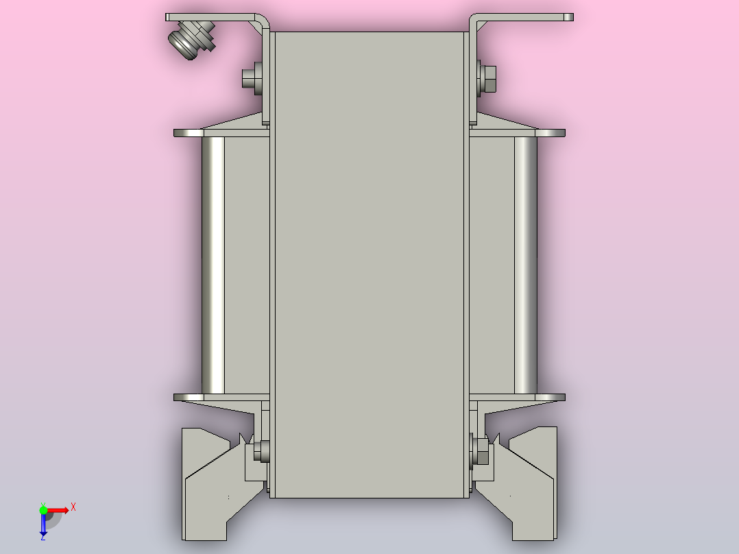 JBK5-630机床控制变压器三维模型202407俯视图