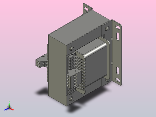JBK5-630机床控制变压器三维模型202407正等轴测缩略图