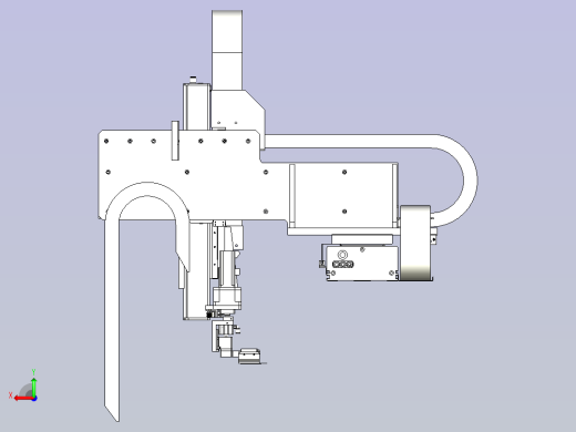 一款电子产品全自动贴膜机3D模型后视缩略图