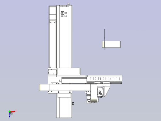 一款电子产品全自动贴膜机3D模型俯视缩略图