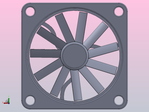 cpu散热风扇后视缩略图