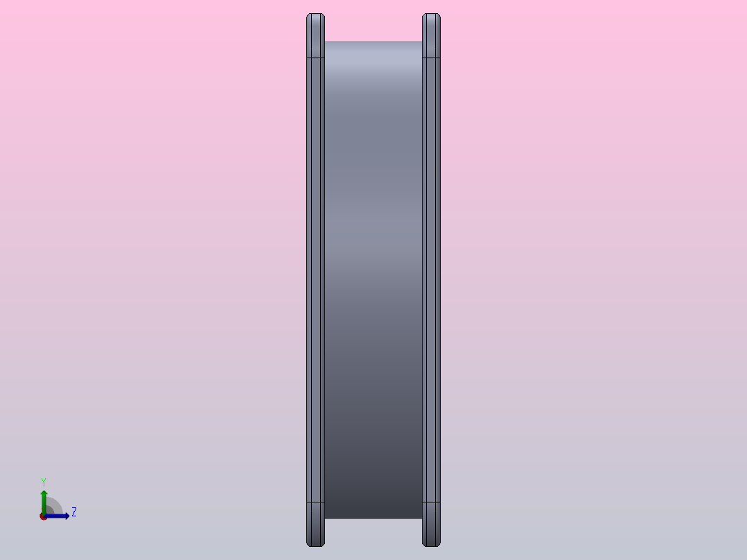 cpu散热风扇左视图