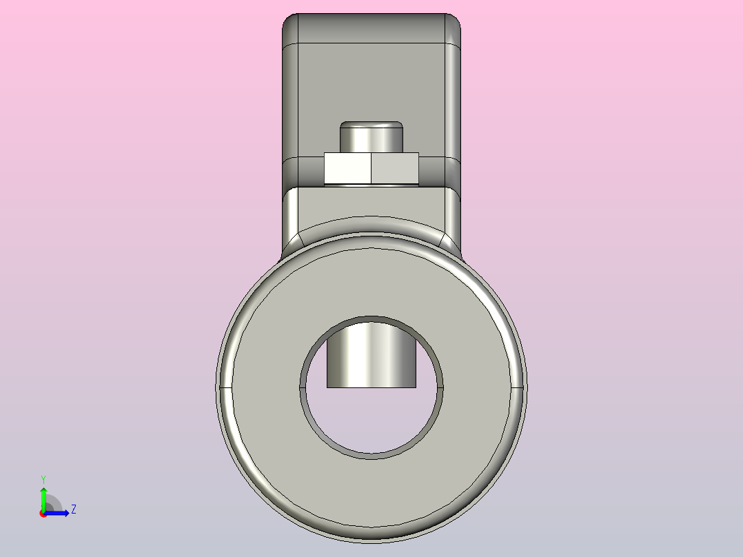 Q21F外螺纹球阀[32]左视图