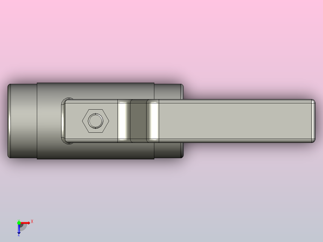 Q21F外螺纹球阀[32]俯视图