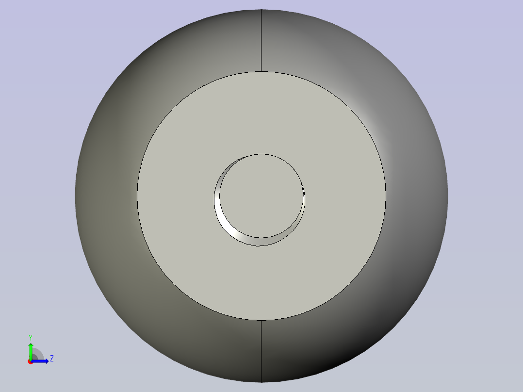 球形木家具把手左视图