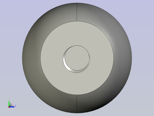 球形木家具把手左视缩略图