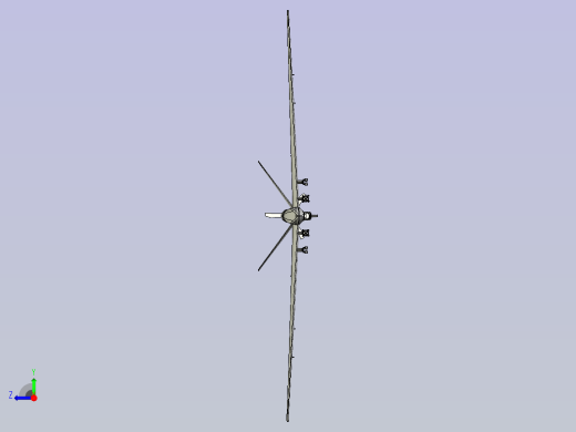 MQ-9无人机3D数模图纸右视缩略图