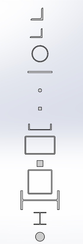 Solidworks焊接件库，完整的型材库缩略图