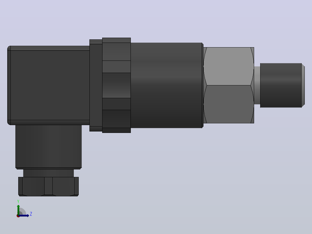 MS-T50型（精巧）压力控制器[MS-T50-02.5]左视图