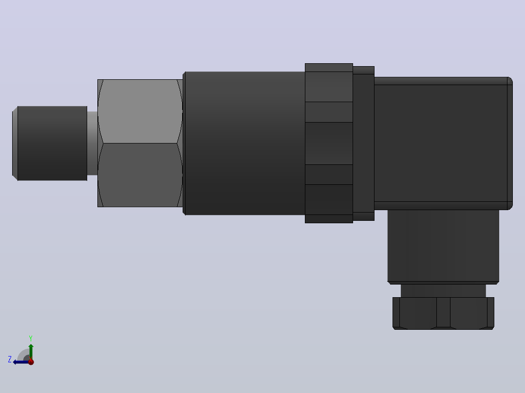 MS-T50型（精巧）压力控制器[MS-T50-02.5]右视图