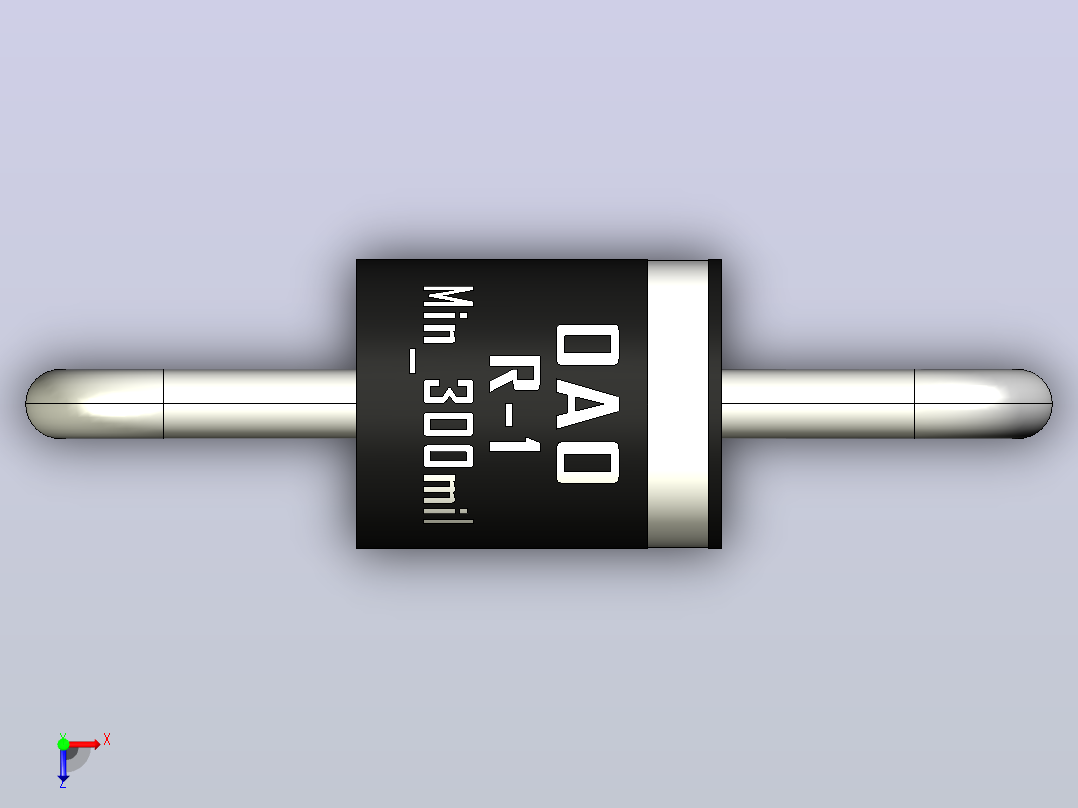 轴向二极管外壳R-1_Min_300mil_rev1.0.zip.zip俯视图